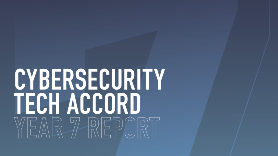 Cybersecurity Tech Accord launches Year Seven Annual Report